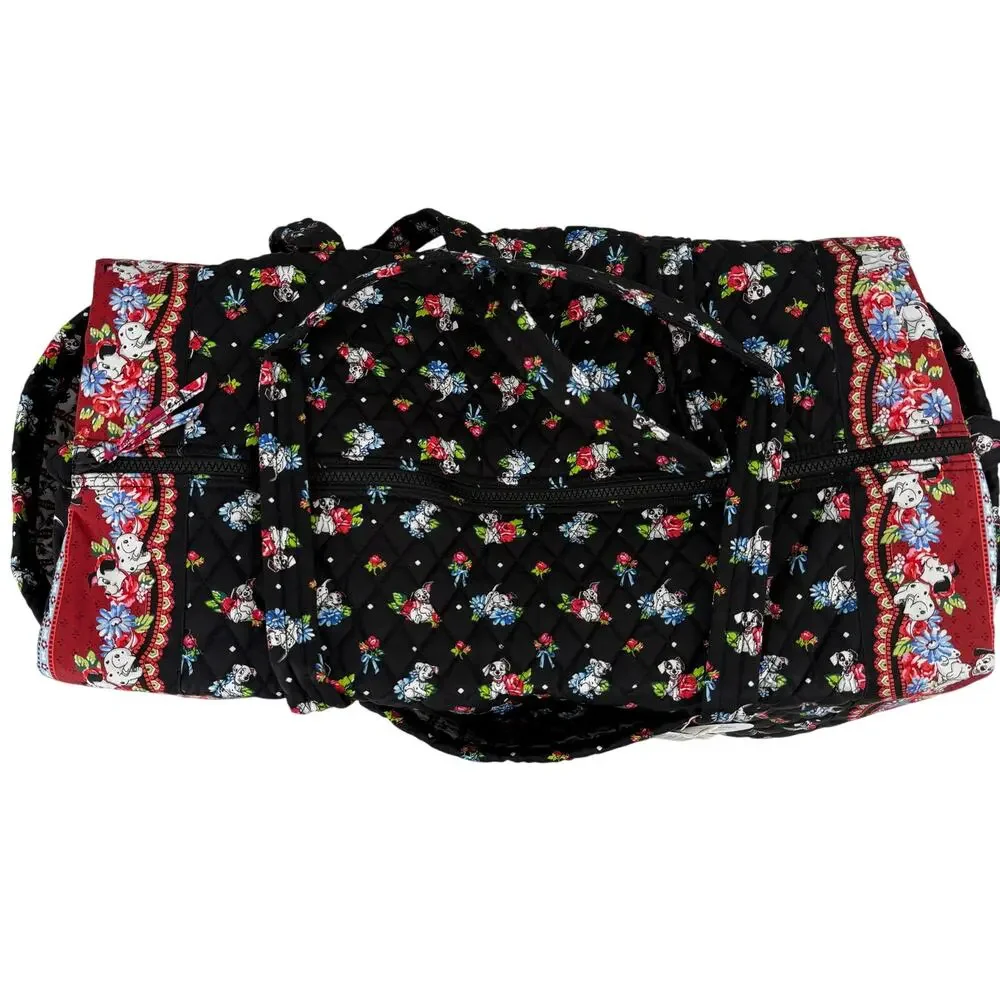Vera Bradley Disney Large Original Duffel Bag 101 Dalmations Quilted Cotton